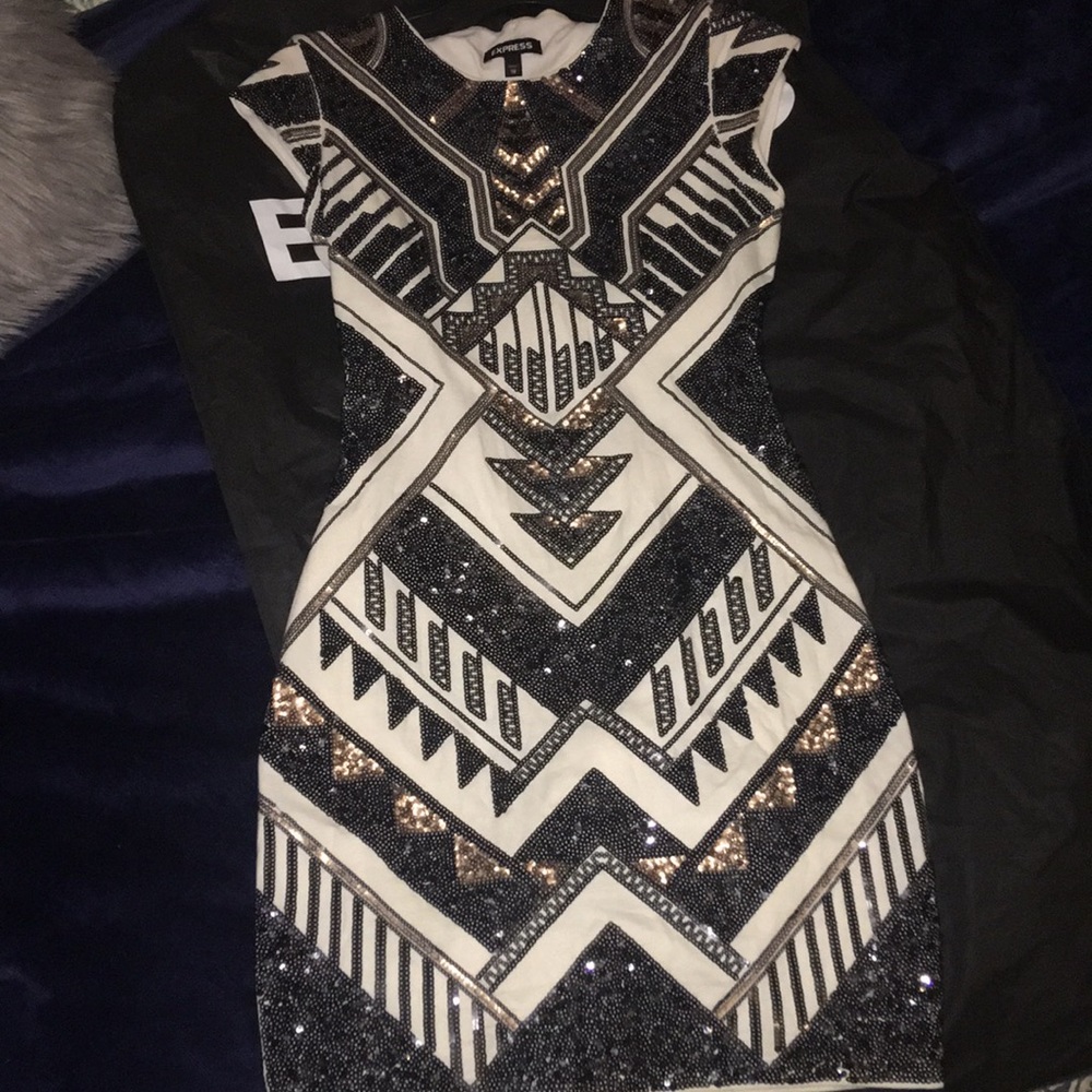 Express Sequin Dress XS
